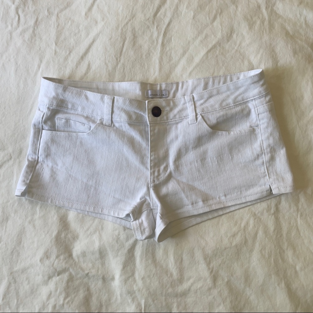 O’Neill White Denim Shorts